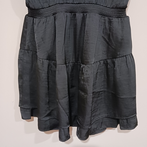 BB Dakota by Steve Madden Praire Dreams Satin Mini Blouson Dress - Picture 6 of 8